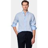 & Slim Fit Light Blue Shirt Long