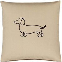 elegante Kissenbezüge WE LOVE DOGS Companion 24542 - Farbe: Schwarz-Beige - 9 - Nacken-Kissen 40x40 elegante Kissenbezüge WE LOVE DOGS Companion 24542 - Farbe: Schwarz-Beige - 9 - Nacken-Kissen 40x40
