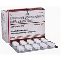 Myospaz Forte Tablet (Chlorzoxazone 500mg + Diclofenac 50mg + Paracetamol 325mg)