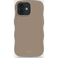 Phone Case Wavy Mocha Brown iPhone 12