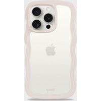 Phone Case Wavy Light Beige/Transparent iPhone 14 Pro