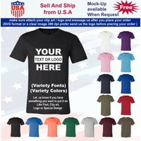 Personalized Customs T Shirt Tees Top Your Text Logo Photo Custom Made Shirt DTG