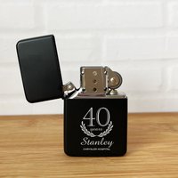 Engraved Years Of Service Retirement Engraved Personalized Lighter, Personalized Lighter