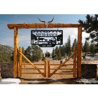 Custom Metal Farm Sign | Personalized Name Sign