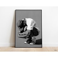 Tyler The Creator Poster, Black And White, Music Print, Aesthetic Room Decor, Rapper Poster