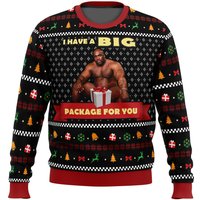 Big Package Barry Wood Meme Ugly Knitted Christmas 3d Sweater