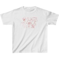 Girly Collage Baby Tee, Coquette Baby Tee, Gift For Girlfriend