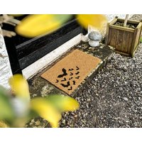 Spooky Bat Halloween Door Mat - Bats Welcome Mat - Fall Autumn Decor Gift