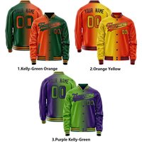 Custom Gradient Varsity Jackets For Men Women Youth Personalized Baseball Jackets With Name Number Logo