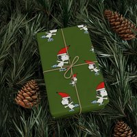 Snoopy Christmas Wrapping Paper, Cute Dog Holiday Gift Wrap