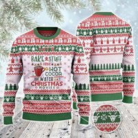Let's Bake Stuff Drink Hot Cocoa And Watch Christmas Ugly Sweater