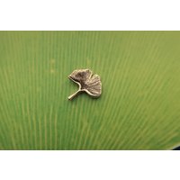 Ginkgo Blatt Gold Getaucht Zinn Revers Pin – Cc646G- Gingko, Frauenhaar Baum, China, Langlebigkeit, Alzheimer Und Gedächtnisverlust Pins