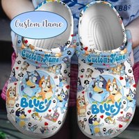 Personalized Blueydad Family Clogs, Cartoon Slippers, Cartoon Clogs Shoes