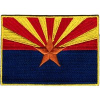 Arizona State Flagge Patch Gestickte Aufbügler | 3, 5×2, 5 Zoll