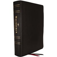 ESV, MacArthur Study Bible, 2nd Edition, Genuine leather, Black, Leatherbound Hardback,