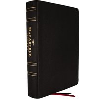 NASB, MacArthur Study Bible, 2nd Edition, Genuine Leather, Black, Comfort Print, Leatherbound Hardback,
