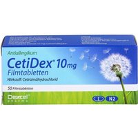 Onfy 67% Rabatt auf Cetidex 10mg 50 Tabletten zum Sparpreis