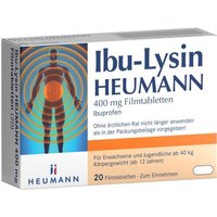 Onfy 66% Rabatt auf IbuLysin Heumann 400 mg Filmtabletten 20 Stück