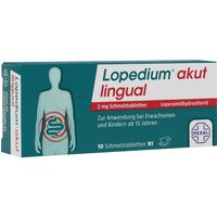 Onfy 60% Rabatt auf Lopedium Akut 2 mg Schmelztabletten 10 Stück