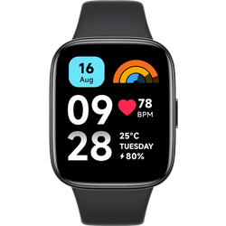 Xiaomi Redmi Watch 3 Active, Display LCD 1.83", Telefonate Bluetooth, Monitoraggio della SpO2 e Frequenza Cardiaca, Resistenza all'Acqua 5ATM, Autonomia di 12 giorni, 100+ Modalità Fintness, Nero
