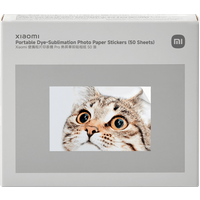 Xiaomi Portable Dye-Sublimation Photo Paper Stickers (50 Sheets)