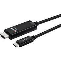 LINDY USB Typ C an HDMI 8K60 Adapterkabel 2m schwarz