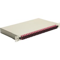 Equip LWL-Spleißkasten 24-Port SC-Duplex OM4 1U komplett gr