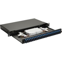 Equip LWL-Spleißkasten 24-Port SC-Duplex OS2 1U komplett sw
