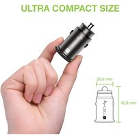 Techly Autoladegerät 5V 2p USB A USBC 38W