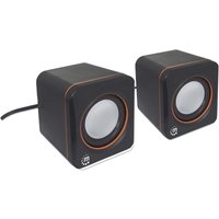 MANHATTAN Aktivbox USB Stereo 2 Lautsprecher schwarz/orange retail