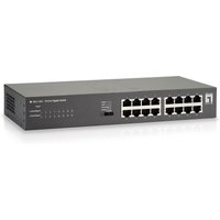 LevelOne Switch 16xGE +4-Mode Dip 19" unmanaged Metall
