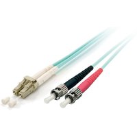 Equip Patchkabel LC->ST 10.00m Multimode Duplex OM3 türkis Polybeutel