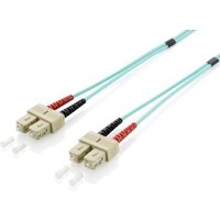 Equip Patchkabel SC->SC 10.00m Multimode Duplex OM3 türkis Polybeutel