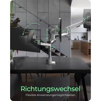 Monitorständer IcyBox 3 Monitore mit Tischhalterung