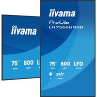 IIYAMA 189.0cm(75") LH7566UHSB-B1AG 16:9 2xHDMI+USB-C VA (Speditionsversand)