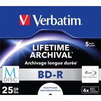 M-DISC Verbatim BD-R 25GB 4x Inkjet Printable Jewel Case