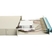 Equip LWL-Spleißkasten 24-Port SC-Duplex OM3 1U komplett gr