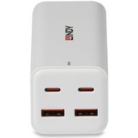 LINDY USB 4-Port GaN Fast Charger 100W 2xUSB-C PD/2xUSB-A we