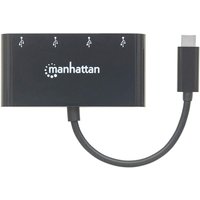MANHATTAN USB 3.1 Gen1 TypC-Hub 4 USB A-Ports Strom über USB