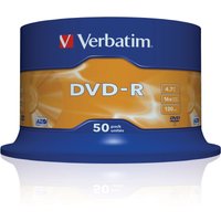 DVD-R Verbatim 4,7GB 50pcs Spin.SR sil. 16x