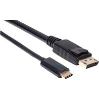 MANHATTAN USB Typ C auf DisplayPort-Adapterkabel 2m schwarz