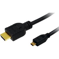 Logilink HDMI-Kabel Ethernet A -> micro D St/St 2.00m bk