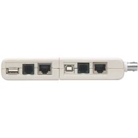 INTELLINET Kabeltester 4-in-1 RJ45/RJ11/USB/BNC beige retail