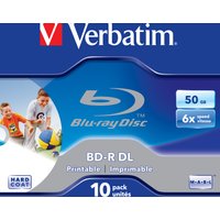 Bluray Verbatim 50GB 10pcs Jew.C 6x Wide printable No ID