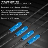 LINDY USB 3.0 Aktiv-Verlängerung Typ A/A Pro M/F 10m