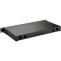 Equip LWL-Spleißkasten 12-Port LC-Duplex OM3 1U komplett sw