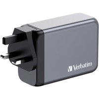 Verbatim GNC-240 GaN Charger 4 Port 240W USB A/C (EU/UK/US)