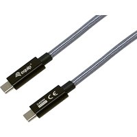 Equip Kabel USB-C3.2->C Gen2x2 PD240W St/St 2.00m schwarz