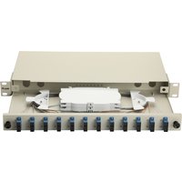 Equip LWL-Spleißkasten 12-Port SC-Duplex OS2 1U komplett gr
