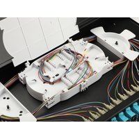 Equip LWL-Spleißkasten 24-Port SC-Duplex OM3 1U komplett sw